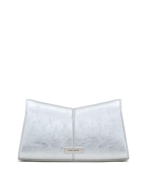 Marc Jacobs The Metallic St. Marc Convertible Clutch in White | Lyst