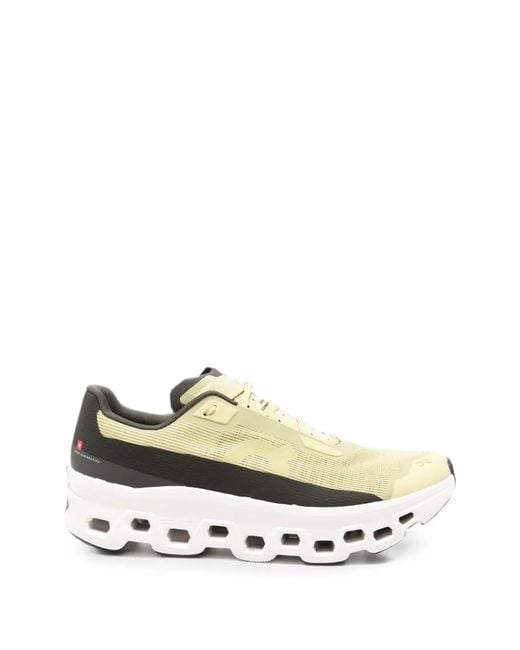 On Shoes Metallic Cloudmster Mesh Sneakers for men