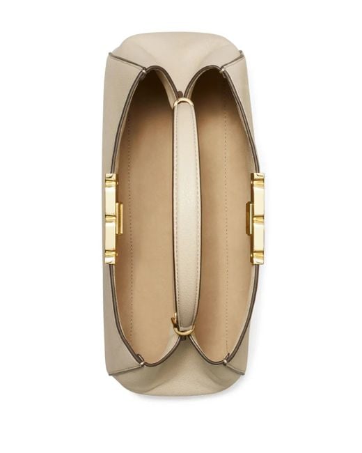 Tory Burch Natural Eleanor Soft Satchel Shoulder Bag