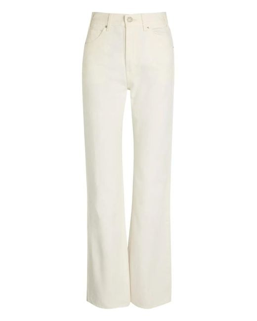 Nili Lotan White Joan Straight-Leg Jeans