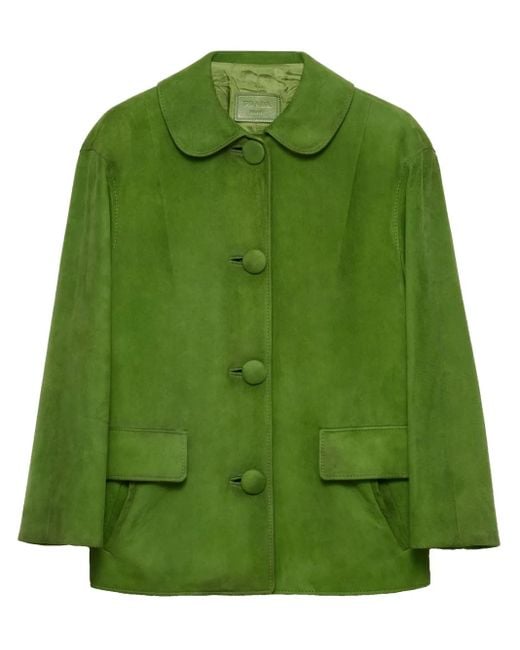 Prada スエード ジャケット Green