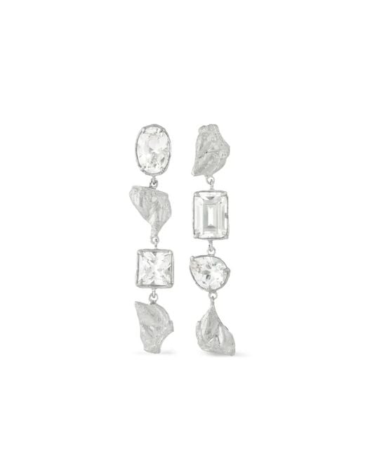 Loveness Lee White Sami Sapphire Drop Earrings