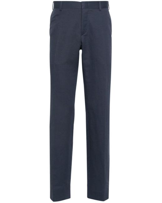 Brioni Blue Pienza Tapered Trousers for men
