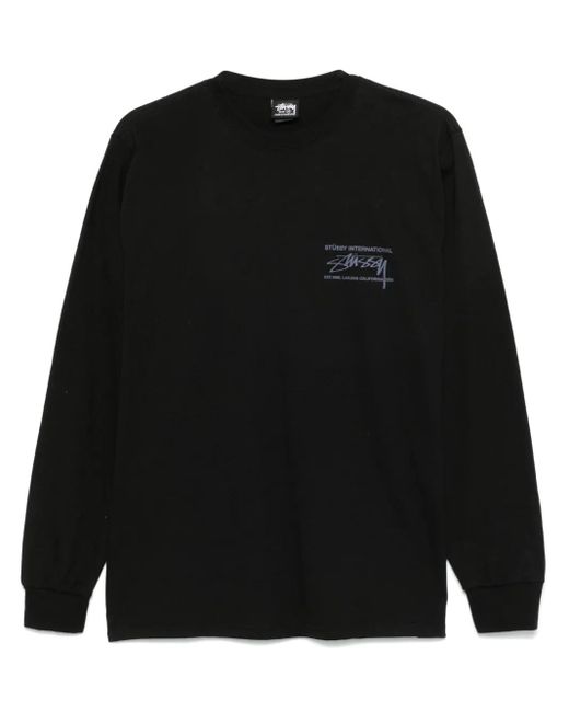 メンズ Stussy Smooth International Tシャツ Black