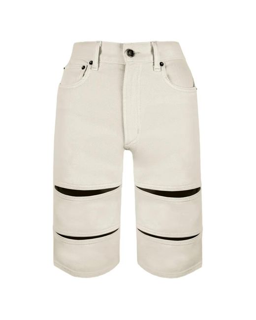 Contessa Mills Natural Arcana Cut-Out Denim Shorts
