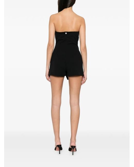 Aniye By Black One-Shoulder Wrap-Style Playsuit