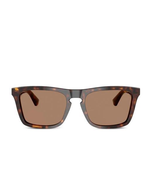 Burberry Brown Tortoiseshell Square Sunglasses for men