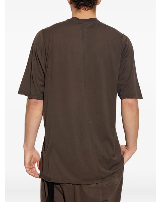 Rick Owens Brown Seam-Detail T-Shirt for men