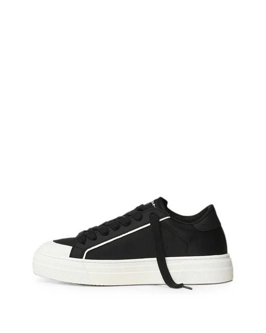 Demna Black Logo-Print Platform Sneakers for men