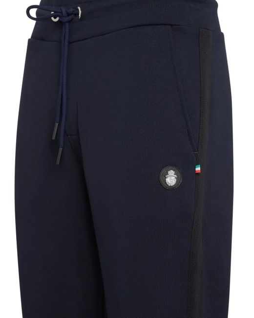 Billionaire Blue Drawstring Logo Track Pants for men