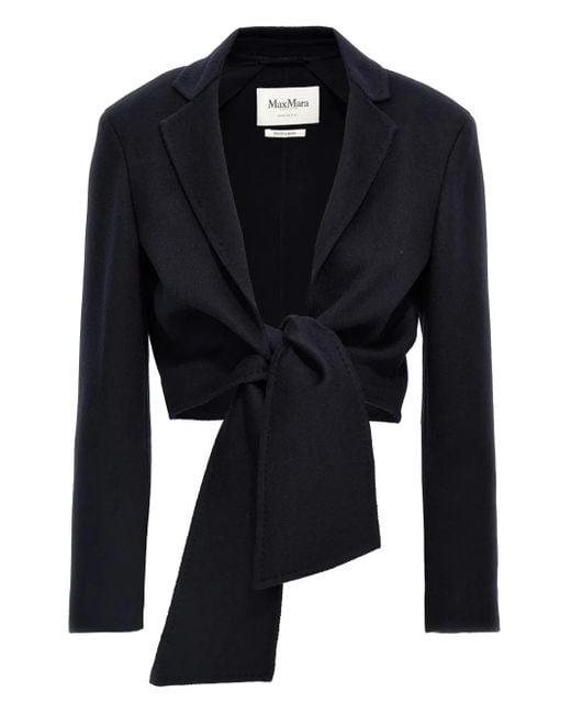 Max Mara ノッチドラペル ジャケット Blue