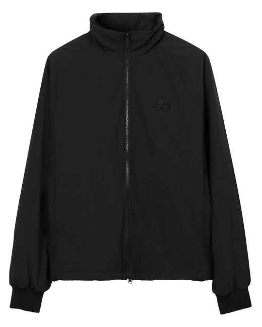 Burberry Black Ekd-logo Zip-up Jacket for men