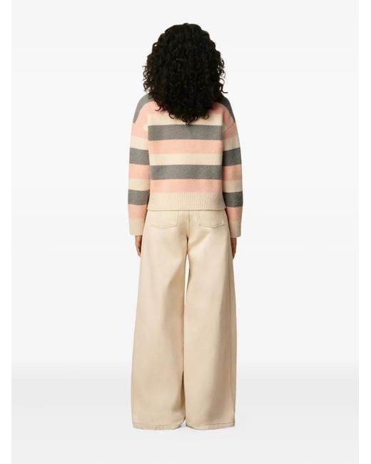 Jersey A Rayas AMI de color Natural