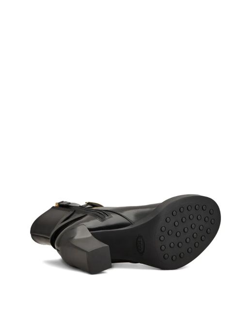 Tod's Black 100Mm Ankle Boots
