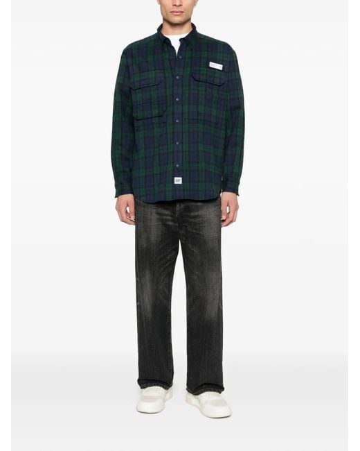 Neighborhood Tartan-Check Shirt in Blue for Men | Lyst