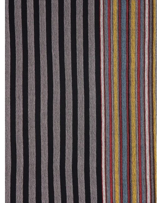 Paul Smith Brown Striped Scarf for men