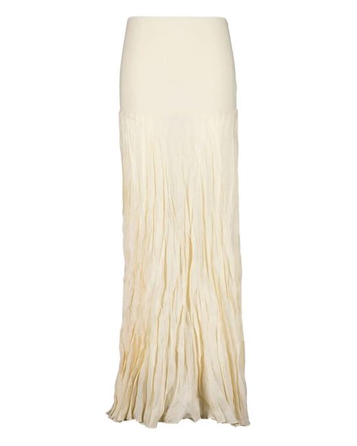 Gonna Lunga Plissettata di Johanna Ortiz in Natural