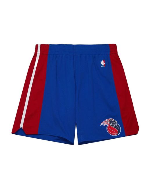 Bermudas Nba Pistons 2003 Mitchell & Ness de hombre de color Red