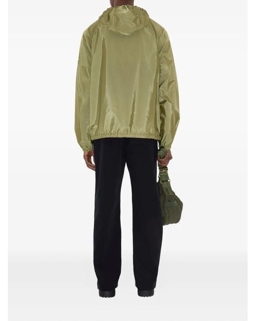 Burberry Green Nylon Hooded Jacket for men