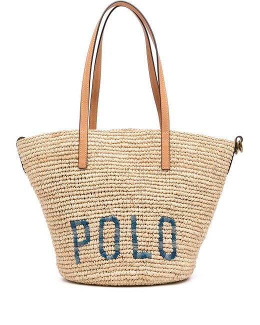 Polo Ralph Lauren Brown Handtasche mit Logo