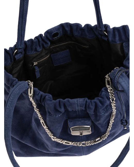 Marc Jacobs Blue The Cristina Suede Tote Bag