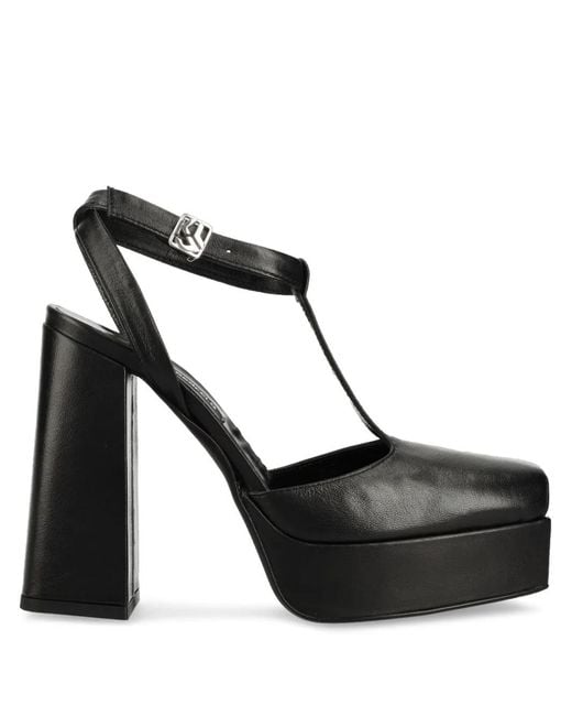 Karl Lagerfeld Black 120Mm Leather Pumps