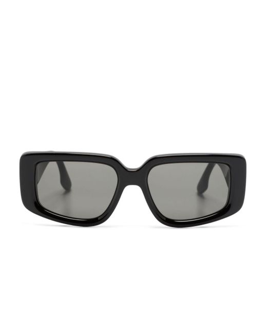 Victoria Beckham Gray Rectangle-frame Sunglasses