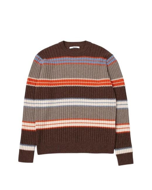 Edmmond Studios Gerippter Strickpullover in Red für Herren