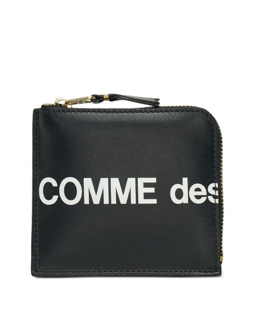 Comme des Garçons Black Huge Logo L-Shape Wallet