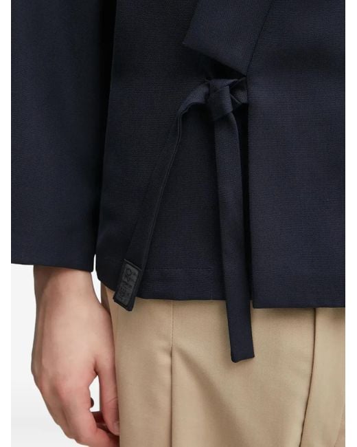 KENZO Gebundene Jacke mit Blumendetail in Blue für Herren