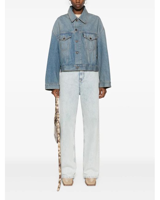 Haikure Blue Washed Denim Jacket