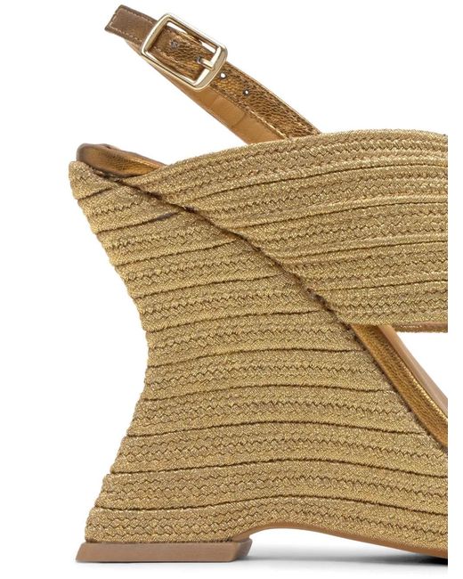 Castaner Natural Juliet Braided Wedge Sandals