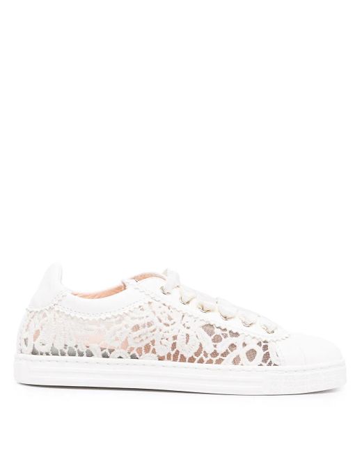 Agl Attilio Giusti Leombruni White Lace Low-Top Sneakers