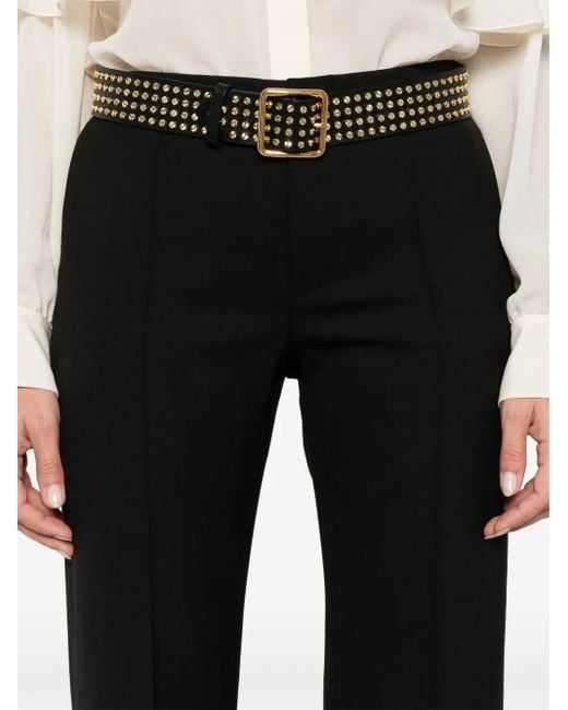 Chloé Black Wool Flared Trousers