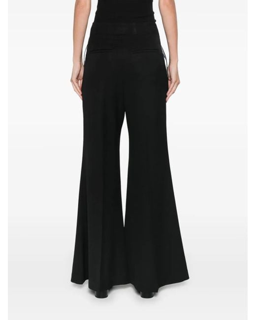 Victoria Beckham Black Kick Trousers