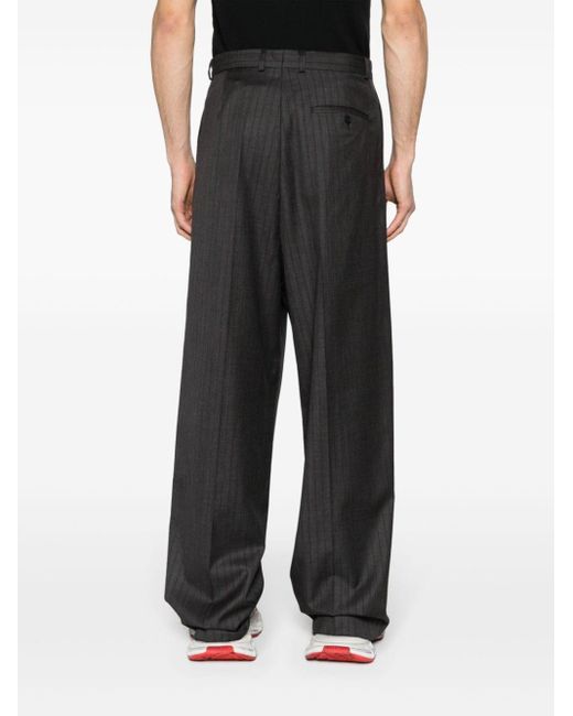 Pantaloni sartoriali gessati di Balenciaga in Gray