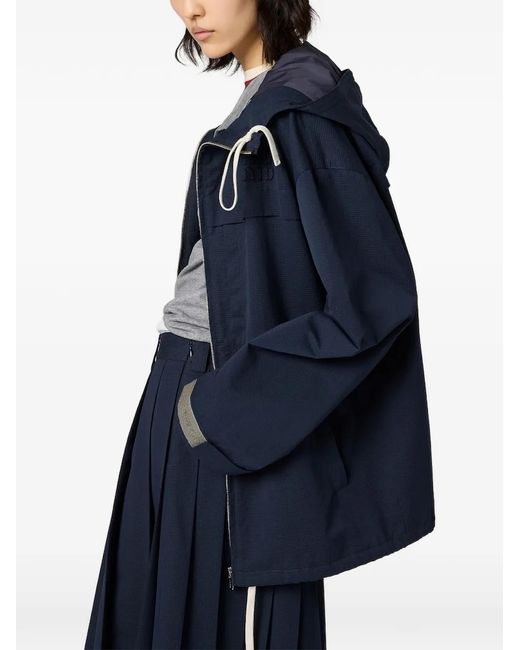 Miu Miu Blue Ripstop Jacket