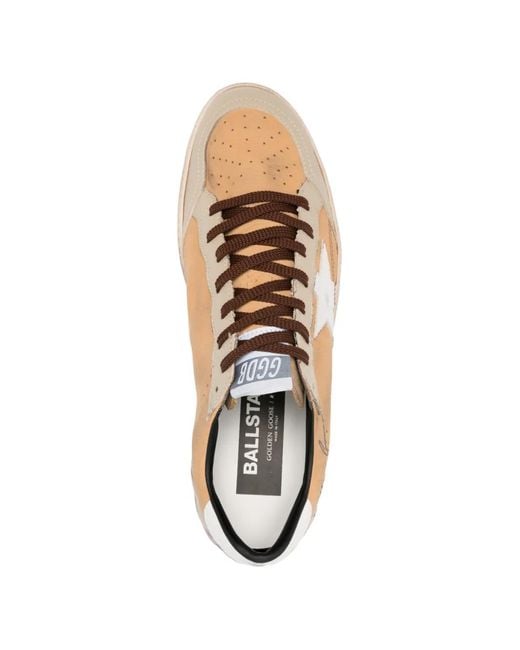Golden Goose Deluxe Brand Natural Star Detail Suede Sneakers for men