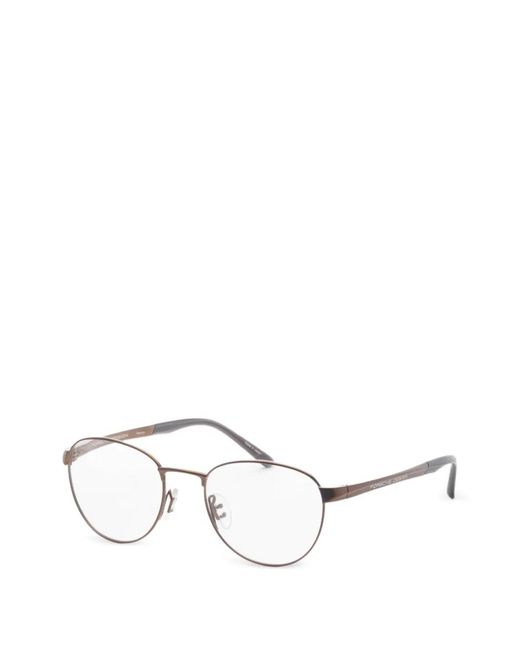 Porsche Design Natural Round-Frame Glasses