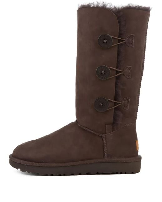 Ugg Brown Bailey Button Triplet Ii "Chocolate" Boots