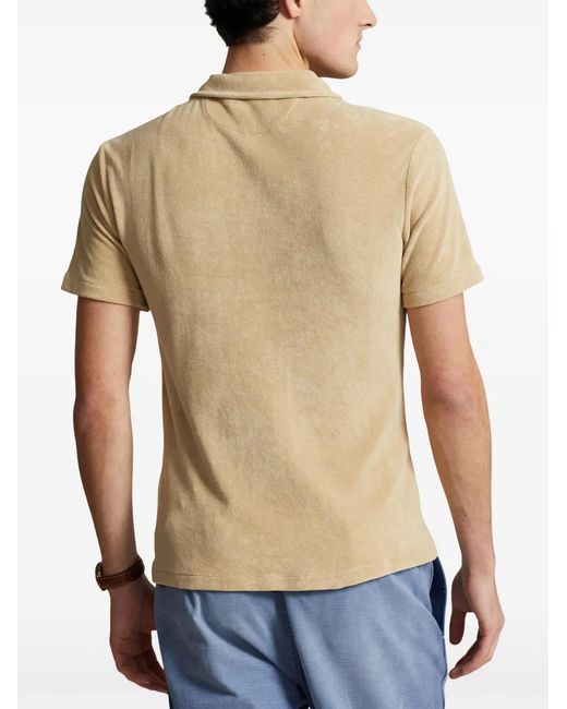 Polo Ralph Lauren Natural Polo Pony Embroidered Polo Shirt for men