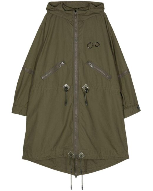 UC1D4302-2 military parka coat Undercover de hombre de color Green