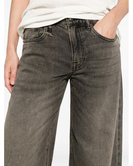 R13 Gray Jean À Coupe Ample