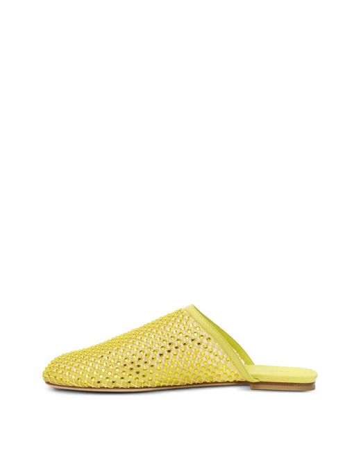 Stuart Weitzman Yellow Mules Bareitall