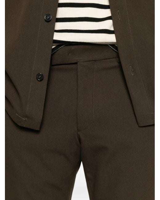 Karl Lagerfeld Gray Logo-Patch Trousers for men