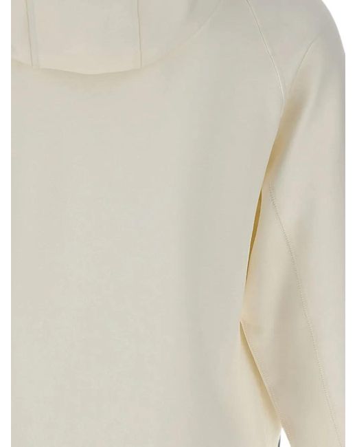 Blauer White Shaw Zip-Up Hoodie for men