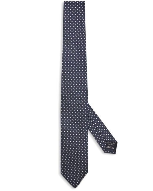 Tom Ford Blue Polka-dot Silk Tie for men
