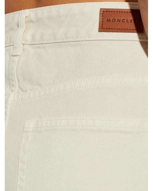 Moncler White Pocket Trousers
