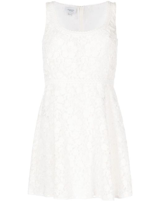 Vestido corto de encaje Giambattista Valli de color White
