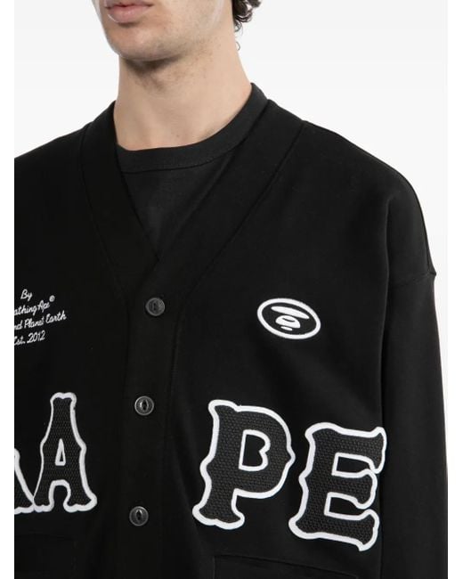 Aape By A Bathing Ape Black Moonface Sweatshirt for men